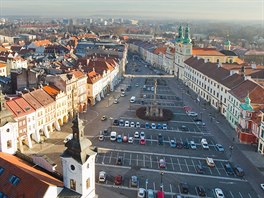 Velké náměstí v Hradci Králové.