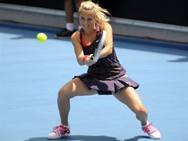 Klra Zakopalov bojuje ve finle turnaje v Hobartu.