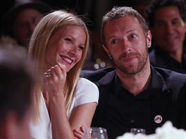 Gwyneth Paltrowová a její bývalý manel Chris Martin (11. ledna 2014)