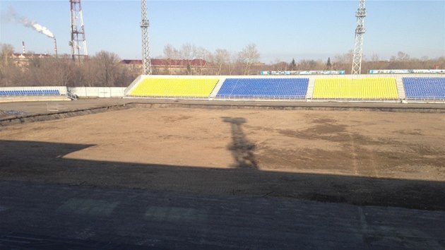 Hlavn stadion kazaskho tmu Us-Kamenogorsk.