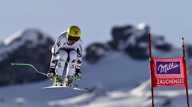 Anna Fenningerov ve sjezdu v rakouskm Zauchensee. 