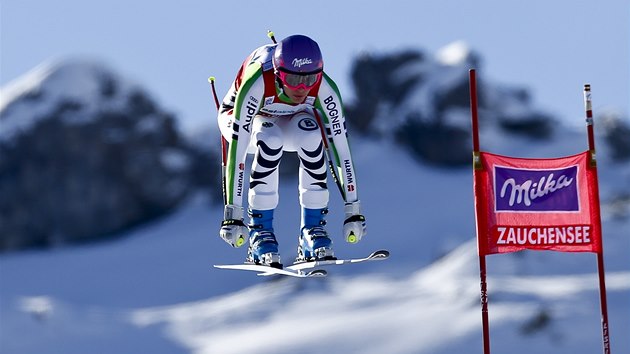 Maria Hflov-Rieschov ve sjezdu v rakouskm Zauchensee. 