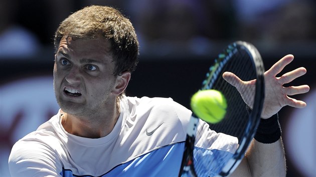 Alexandr Nedovjesov z Kazachstnu, prvn soupe Tome Berdycha na Australian Open.