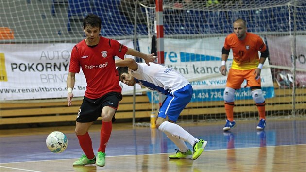 Momentka z futsalovho duelu Brno vs. Chrudim