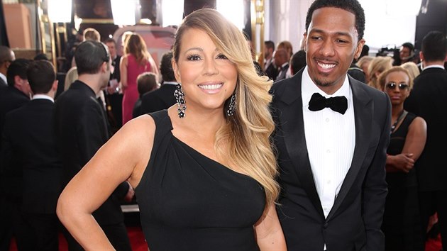 Mariah Carey a jej bval manel Nick Cannon (18. ledna 2014)