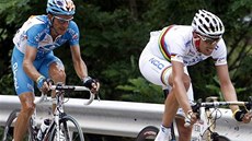 Alessandro Ballan (vpravo), Laurent Lefevre 
