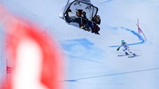 Felix Neureuther na trati obřího slalomu v Adelbodenu. 