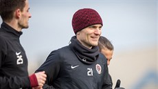 David Lafata na kondiním soustední Sparty v Teboni.