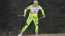 Bec na lyích Katja Visnar v kvalifikaci sprintu SP v Novém Mst na Morav