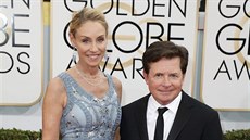 Michael J. Fox a jeho manelka Tracy Pollanová (12. ledna 2014)