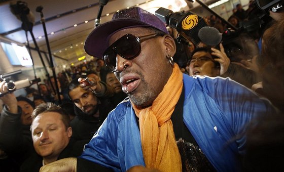 Dennis Rodman po návratu z KLDR (13. ledna 2014)