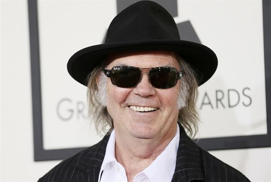 Neil Young na cenách Grammy (Los Angeles, 26. ledna 2014)