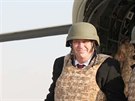 Leden 2014. Milo Zeman navtívil vojáky v Afghánistánu jako první prezident...