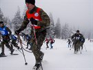 Extrémní armádní závod Winter Survival napí Jeseníky odstartoval bhem na...