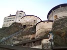 Pevnost nad Kufsteinem ze 13. století slouila ve stedovku jako vzení.