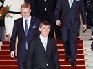 Pavel Blobrádek a Andrej Babi pi jmenování kabinetu premiéra Bohuslava...