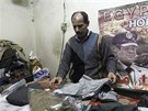 Podobizny Abdela Fataha Sisiho jsou k vidní na ad míst v Káhie, polní