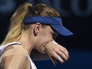 TO JE DEN.  Agnieszka Radwaská v semifinále Australian Open. 