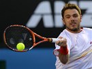 FORHEND. Stanislas Wawrinka ve fin�le Australian Open. 