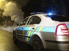Policie uzavela nkolik ulic na Vinohradech a ve Vrovicích, po havárii...