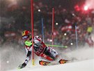 Rakouský slalomá Marcel Hirscher skonil ve Schladmingu druhý o 18 setin