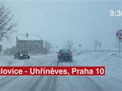 Sníh dlal problémy na eských silnicích - Uhínves