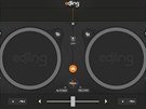 Aplikace edjing  DJ mixer console studio promní vá tablet v mixání pult.