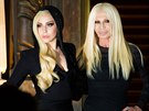 Lady Gaga a Donatella Versace (Paí, 19. ledna 2014)