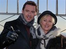 Hugh Jackman a jeho manelka Deborra-Lee Furnessová (24. ledna 2014)