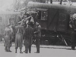 P�i �elezni�ním ne�t�stí v Zákolanech na Kladensku narazil  25. ledna 1964...
