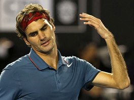 GESTO ZMARU. Roger Federer v semifinle Australian Open. 