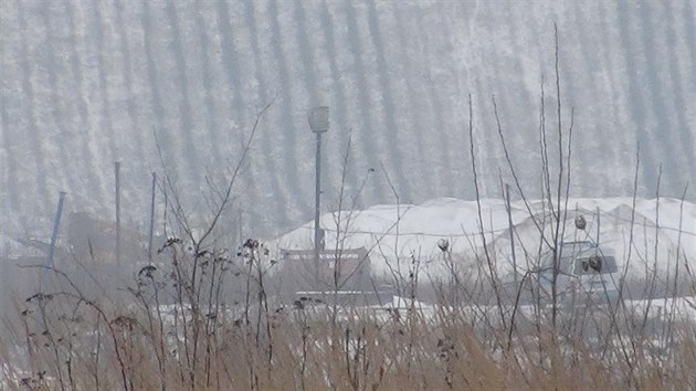 Msto nlezu leteck pumy ze 2. svtov vlky u obce Uhy na Kladensku (24.1.2014)