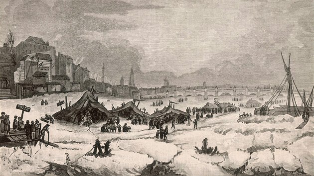 Zamrzl eka Teme v Londn v noru 1814