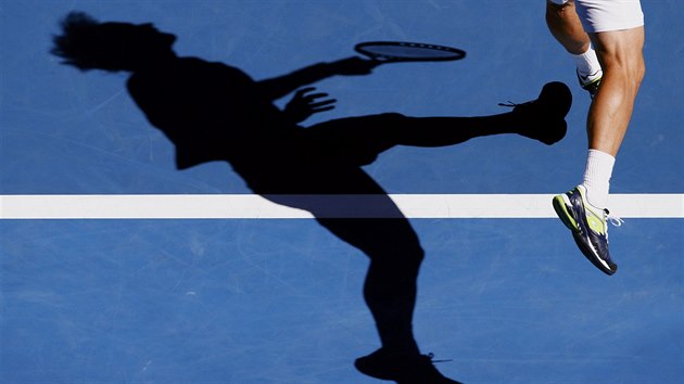 POZNTE STN? Pat Davidu Ferrerovi, panlskmu tenistovi a soupei Tome Berdycha ve tvrtfinle Australian Open.