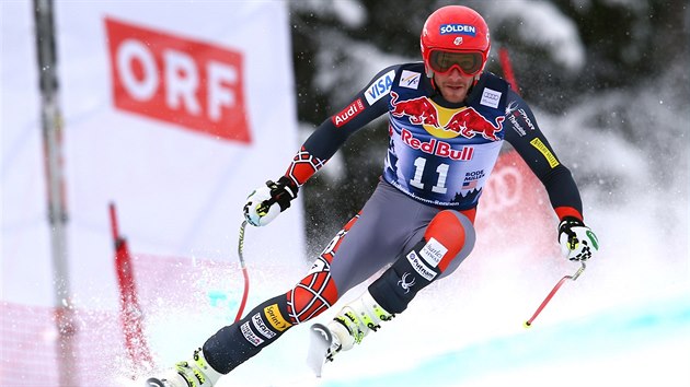 Americk lya Bode Miller bhem sjezdu v Kitzbhelu