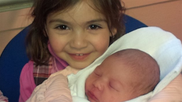 Dcery Vlasty Horvtha Linda a Albta, kter se narodila 23. ledna 2014.