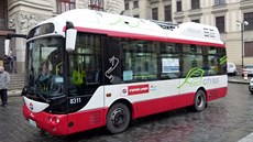 Nový elektrobus Siemens-Rampini, který zkouší pražský dopravní podnik...