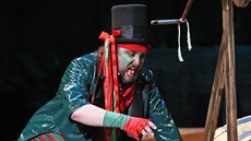 Ji�í Sedlá�ek jako vodník �ochtan v p�edstavení Divotvorný hrnec.