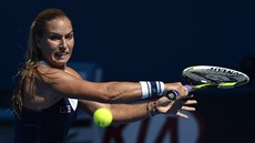 SOUSTEDNÁ. Dominika Cibulková míí za postupem  do finále Australian Open. 