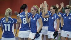 eské pozemní hokejistky na halovém mistrovství Evropy. 