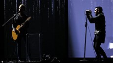 Trent Reznor z Nine Inch Nails s písní Copy of an A (Grammy 2013)
