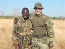 Výcvikový instruktor Martin Borovička s jedním ze svých svěřenců z malijské...