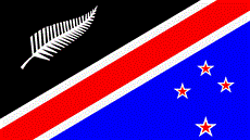 Jeden z návrh nové novozélandské vlajky.
