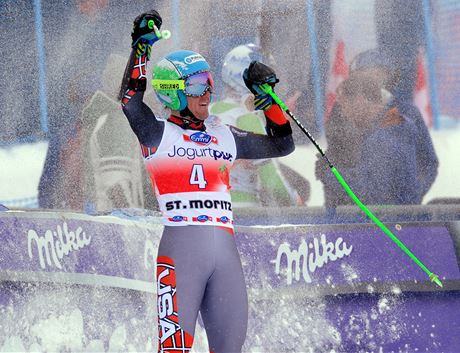 Ted Ligety slaví suverénní triumf v obím slalomu Svtového poháru ve Svatém
