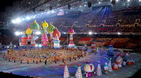 Slavnostní zahajovací ceremoniál zimních olympijských her v Soi. (7. února...