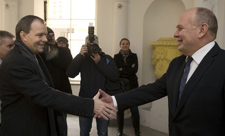 Ministr kolství Marcel Chládek pevzal úad od Dalibora tyse (31. ledna 2014).