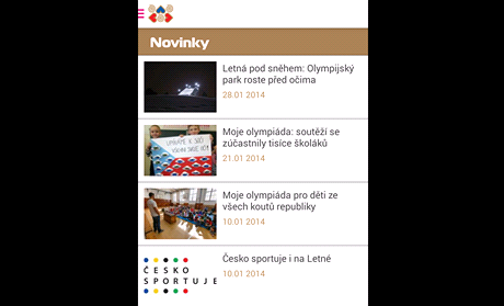 Mobiln aplikace Letn 2014