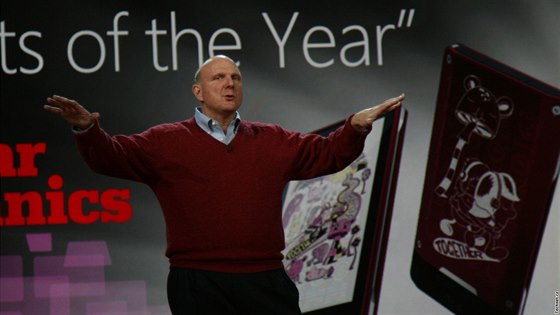 Steve Ballmer se nechává unést novinkami Microsoftu
