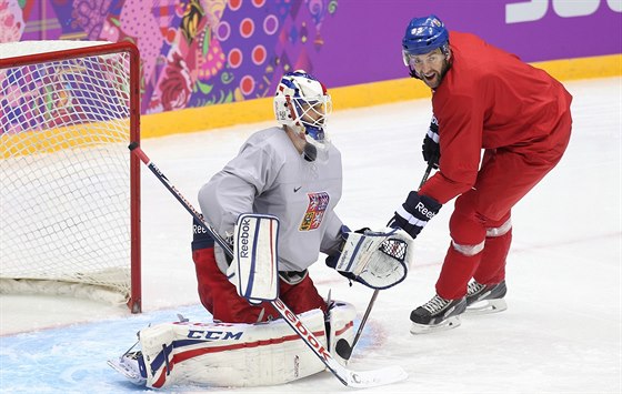 PRVNÍ TRÉNINK. Evropská skupina olympijského výbru si poprvé zatrénovala v...