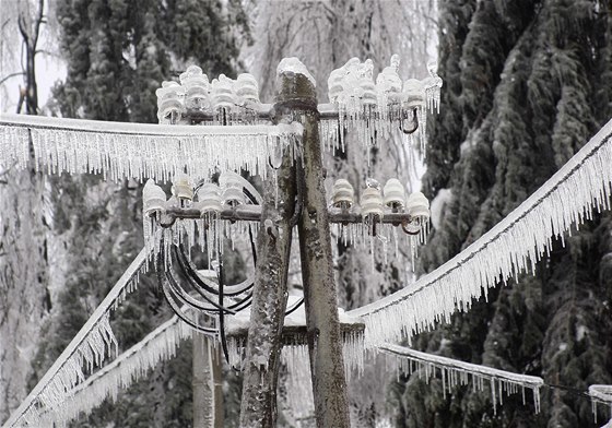 Na Slovinsku je kvli mrazm bez proudu 115 tisíc lidí (3. 2. 2014).